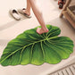 Tapis de Bain Motif Feuille en Terre de Diatomée