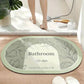 Tapis de Bain Ovale Minimaliste en Diatomite