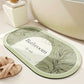 Tapis de Bain Ovale Minimaliste en Diatomite