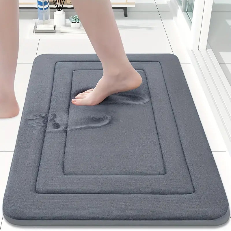 Tapis de Bain Rectangulaire en Polyester