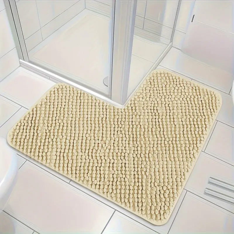 Tapis de Bain d'angle en L - Antidérapant