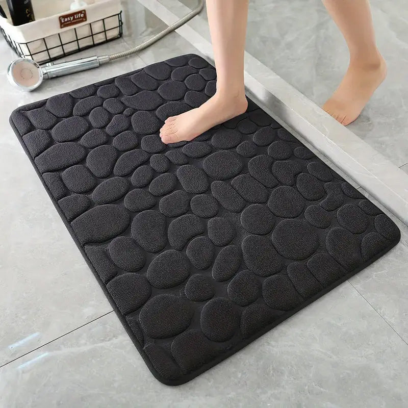 Tapis de Bain texturé en Mousse à mémoire de forme