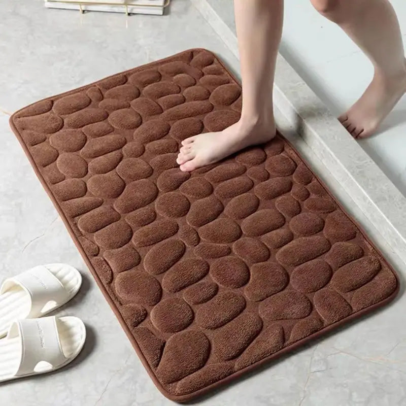 Tapis de Bain texturé en Mousse à mémoire de forme