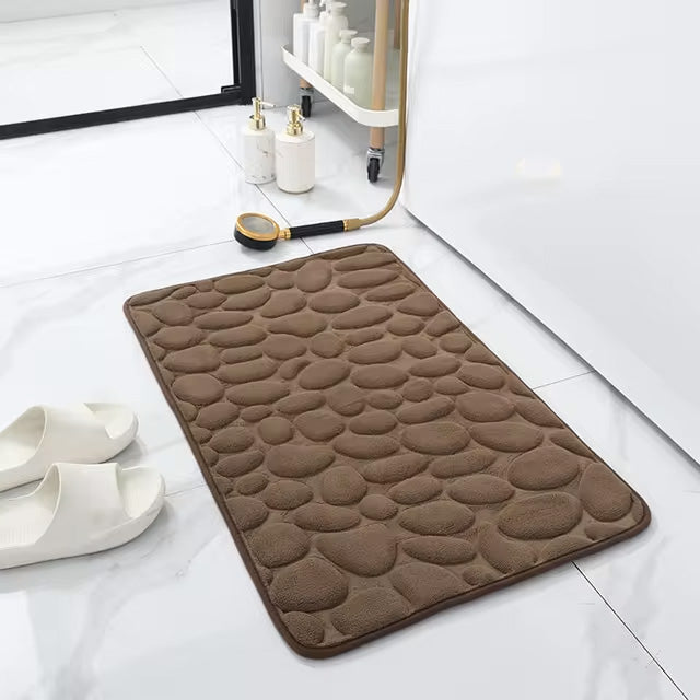 Tapis de Bain texturé en Mousse à mémoire de forme