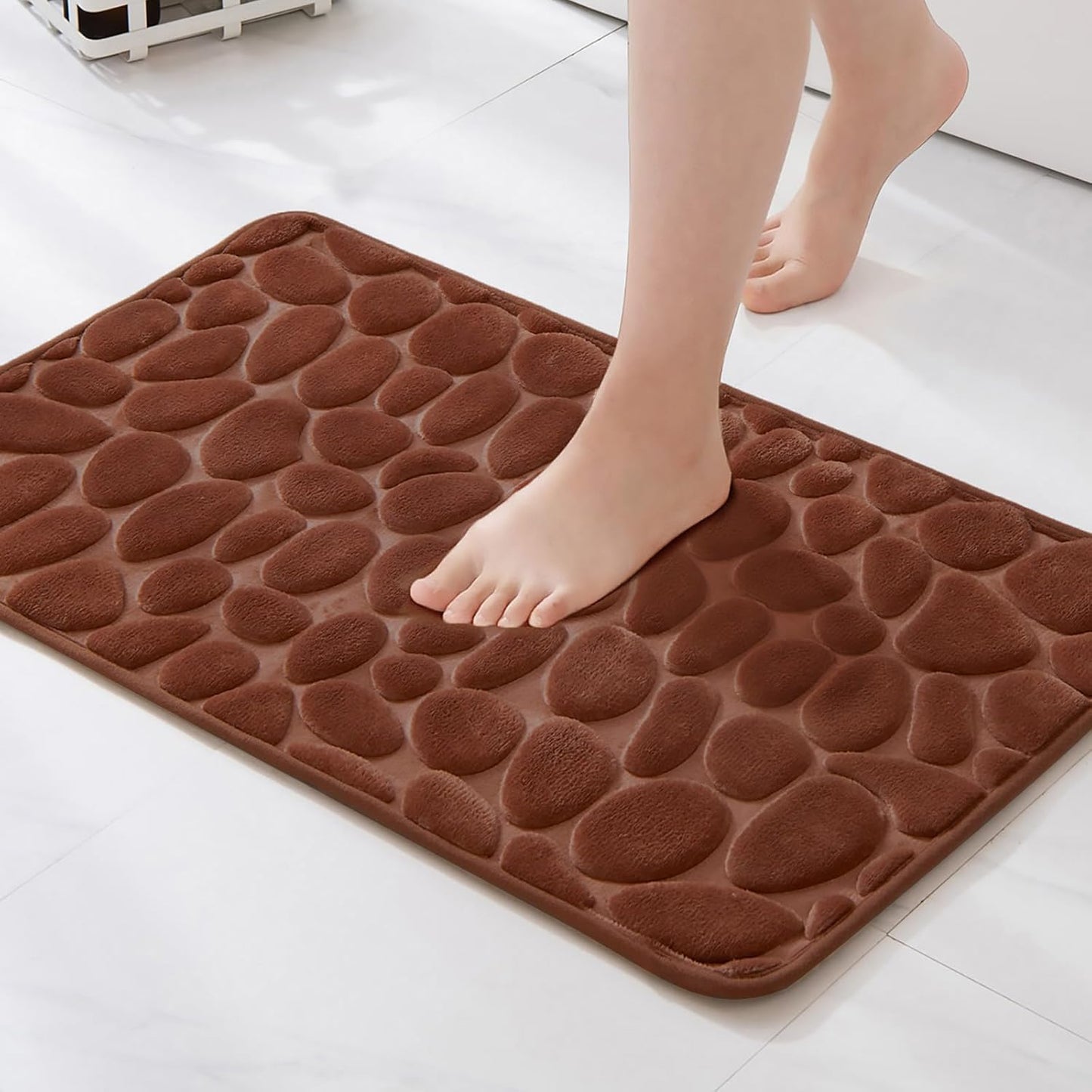 Tapis de Bain texturé en Mousse à mémoire de forme