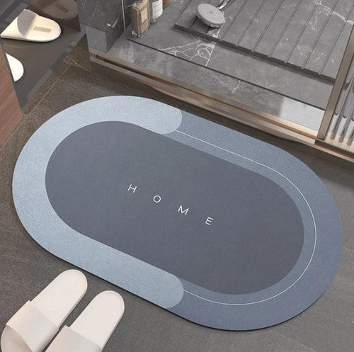 Un tapis de bain en diatomite unique