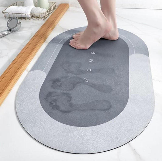 Tapis de Bain Ovale en Diatomite